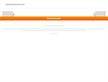 Tablet Screenshot of learnersdictonary.com